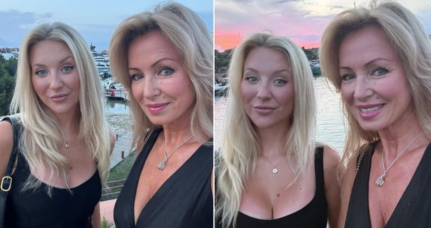 Kateřina Brožová s dcerou Kačenkou na výletě