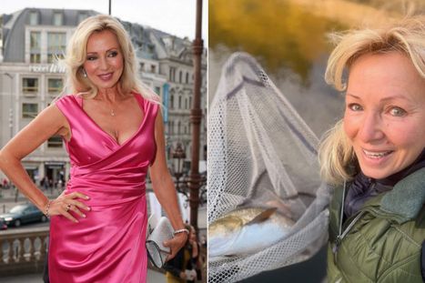 Obrázek: Kateřina Brožová propadla rybám: To je ale macek!