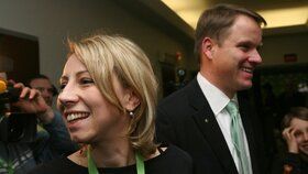 Kateřina Jacques na sjezdu Strany zelených v roce 2007.
