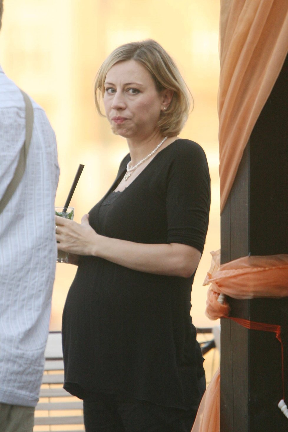Těhotná Kateřina Jacques v roce 2009.