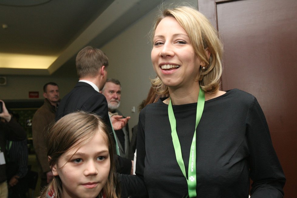 Kateřina Jacques na sjezdu Strany zelených v roce 2007.