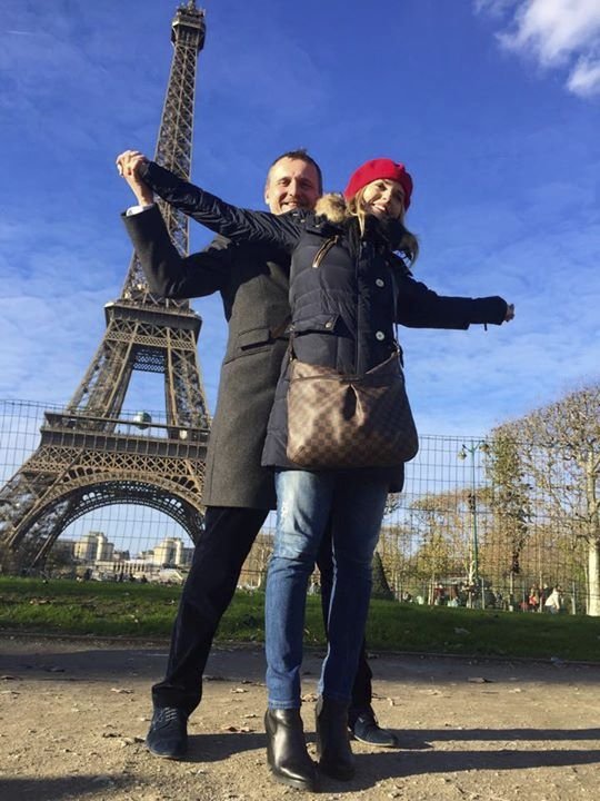 Kateřina Klasnová s Vítem Bártou na výletě v Paříži