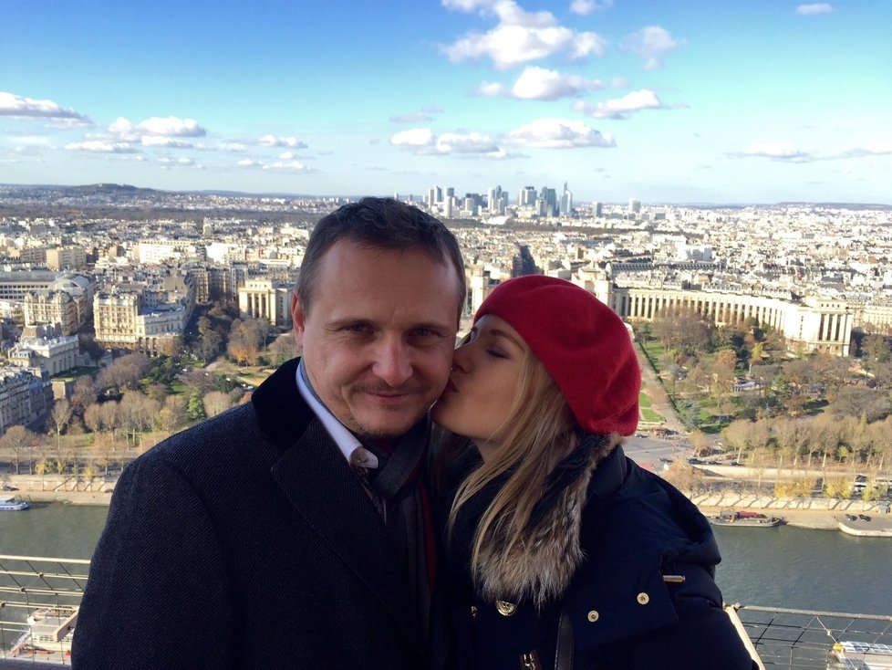 Kateřina Klasnová s Vítem Bártou v Paříži