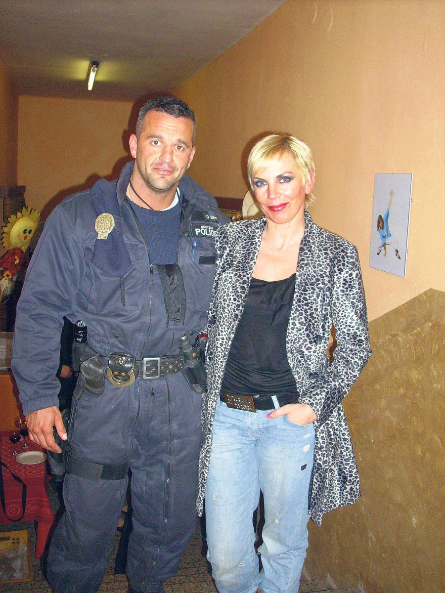 Kateřina Kornová s jedním z bývalých partnerů