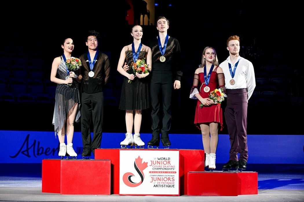 Sourozenci Kateřina a Daniel Mrázkovi se stali juniorskými mistry světa v tancích na ledě.