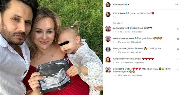 Kateřina Říhová bude mít druhé dítě!