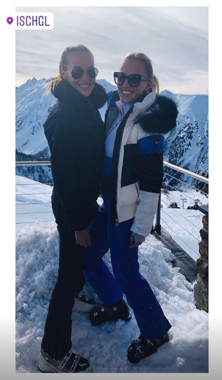 Kateřina Sokolová s Renatou Lagmannovou v Alpách