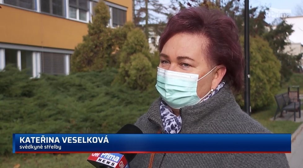 Kateřina Veselková a její dcera střelbu v ostravské nemocnici přežily.