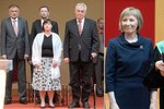 Prezident Miloš Zeman s manželkou Ivanou přišli na předání maturitního vysvědčení své dcery Kateřiny