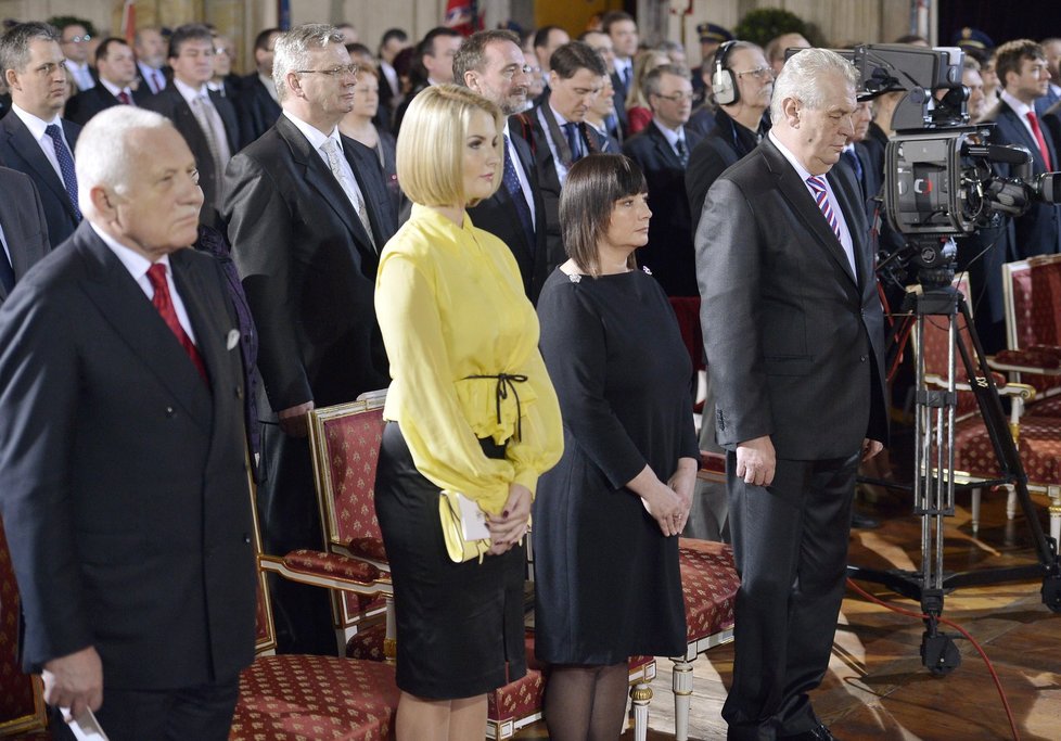 Na prezidentské inauguraci nemohly chybět Kateřina a Ivana Zemanovi