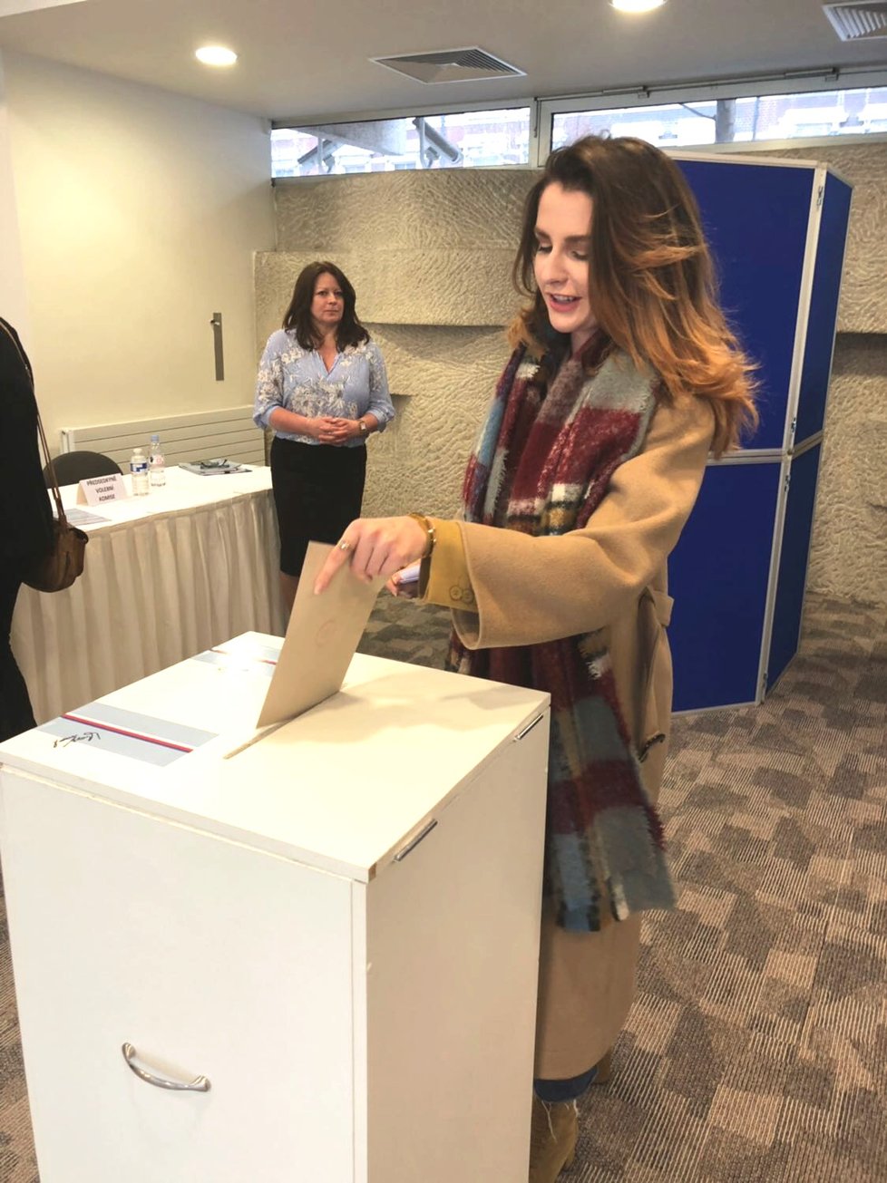 Kateřina Zemanová na volbách v roce 2018