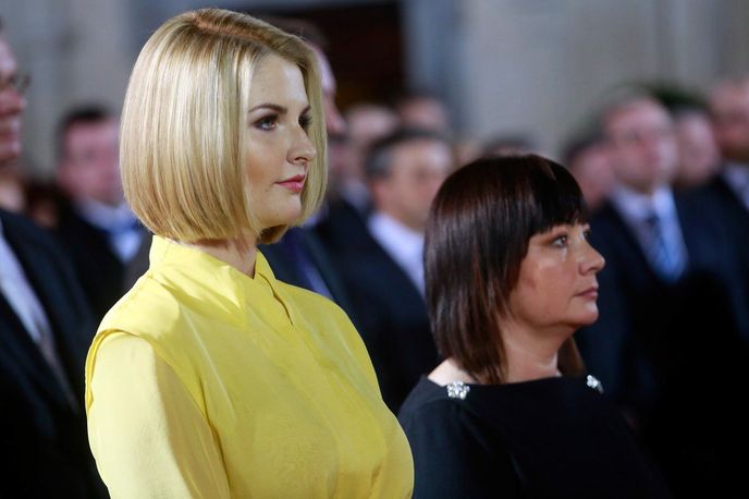 Kateřina Zemanová na prezidentské inauguraci v roce 2013