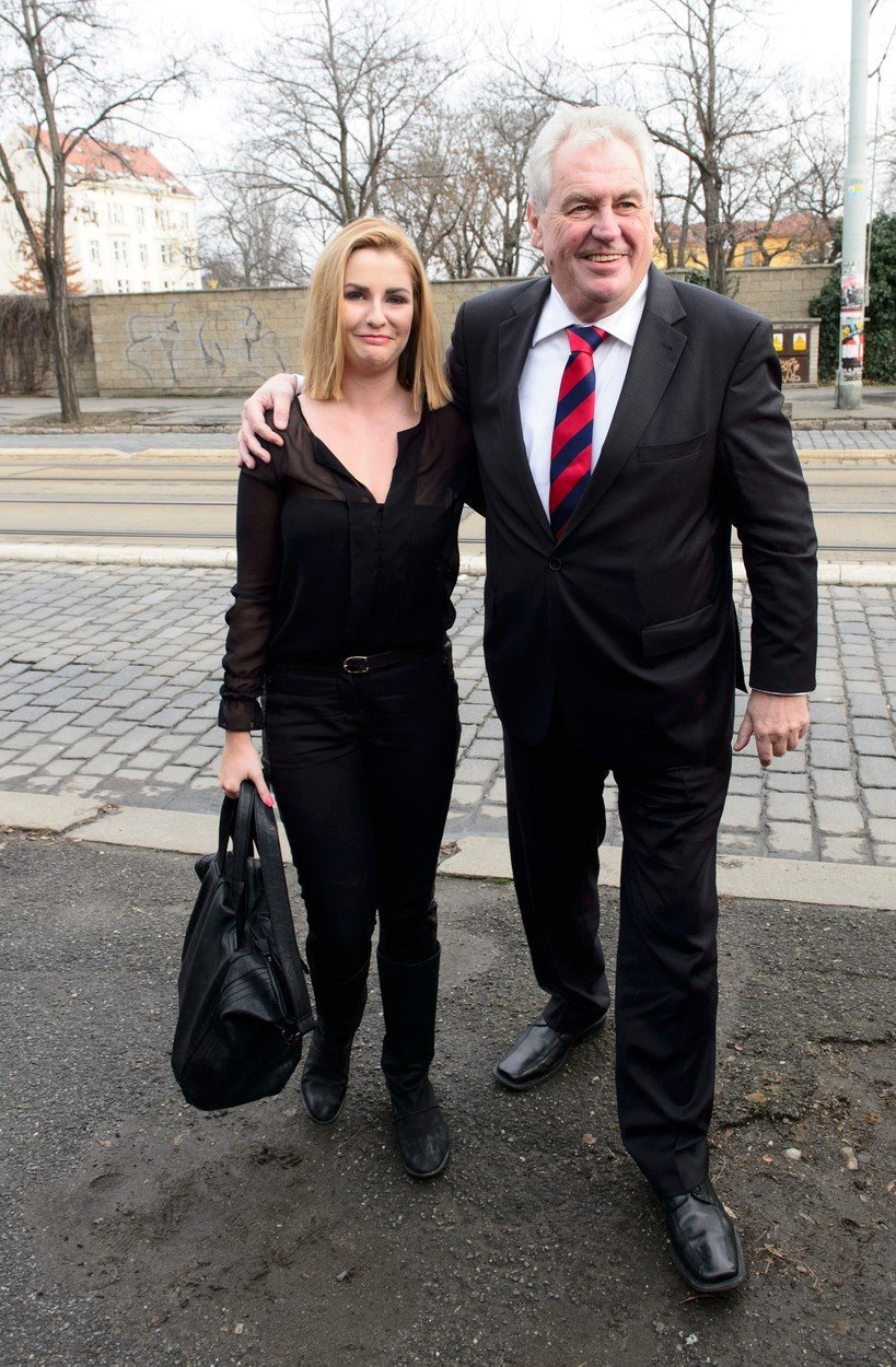 Kateřina Zemanová a Miloš Zeman před volbami v roce 2013