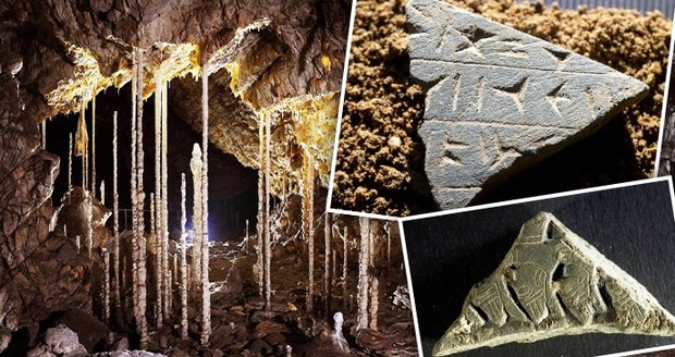 V Kateřinské jeskyni v Moravském krasu našli unikátní destičku s klínovým písmem. Pochází od Chetitů, je záhadou, kde se tam vzala.