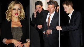 Princ Harry vyrazil na párty s Davidem Beckhamem, doprovod jim dělala přitažlivá operní pěvkyně
