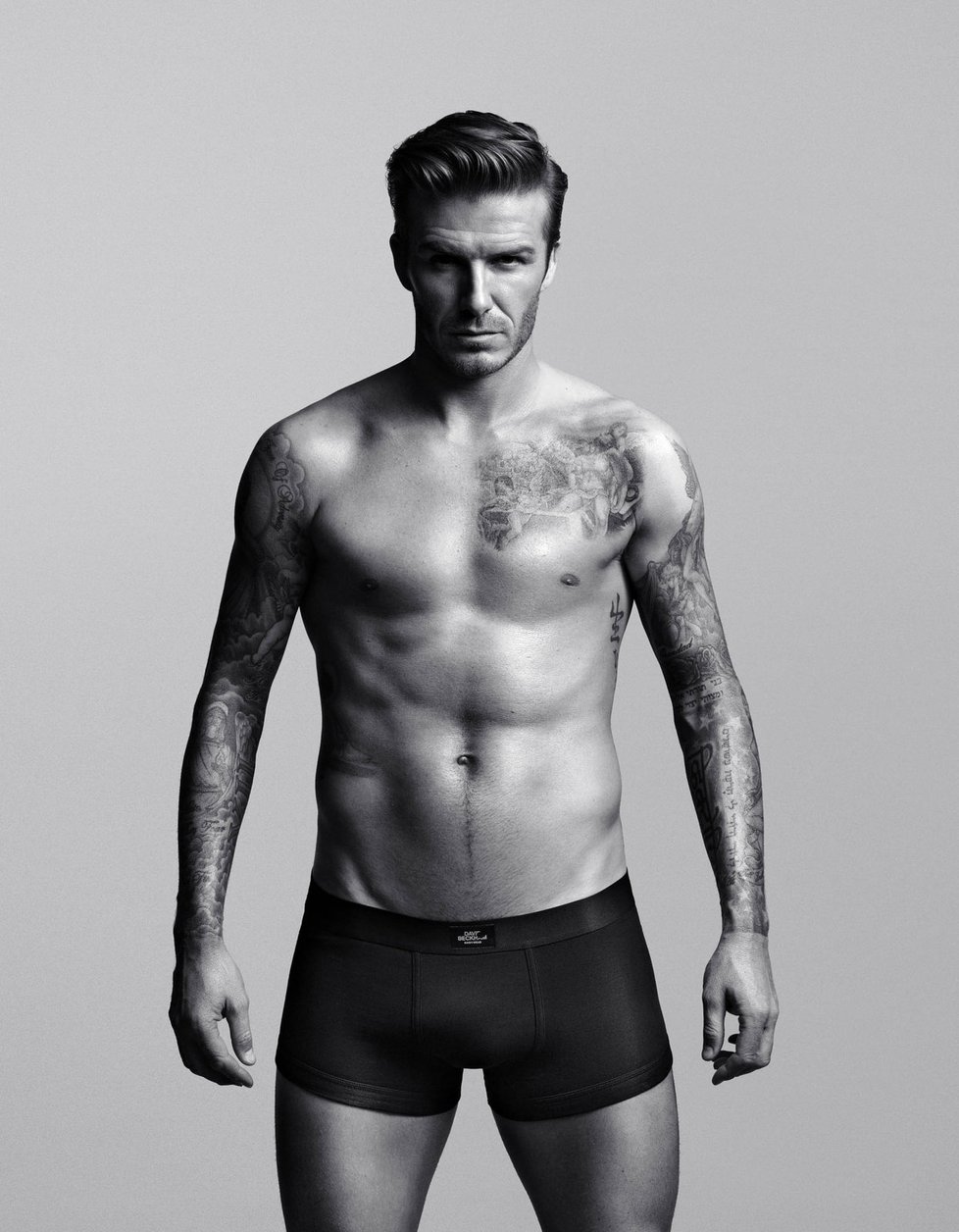 David Beckham přijel do Londýna uvést svou novou kolekci spodního prádla