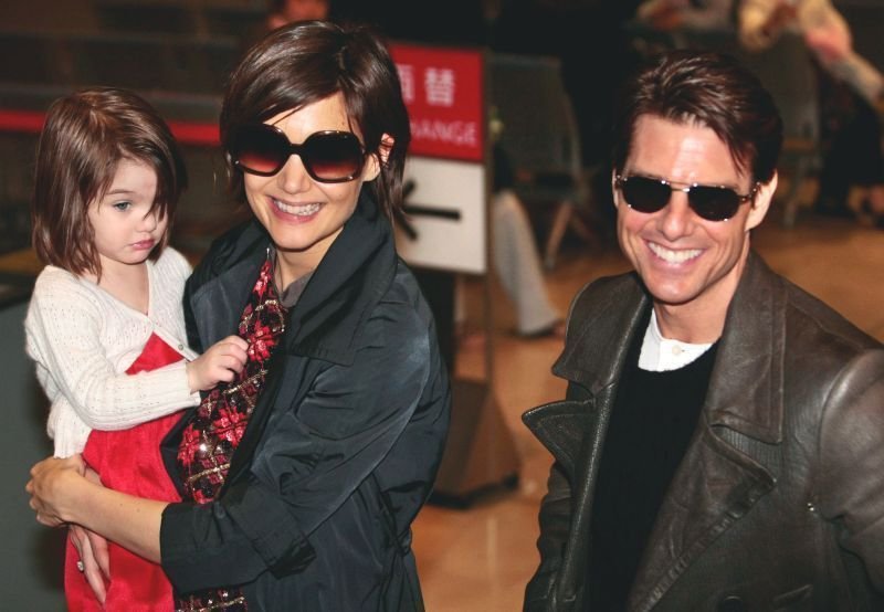 Katie Holmes a Tom Cruise se svojí dcerkou Suri