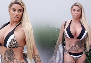 Britská modelka Katie Price alias Jordan vystavila potetované tělo.