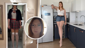 Katie Woolls vysoká 205 centimetrů