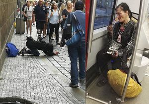 Fotograf Tomáš Třeštík potkal Katku, jak žebrá v centru Prahy