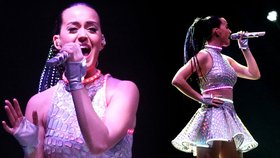 Katy Perry uhranula pražskému publiku svými svítícími copánky a zpěvem.