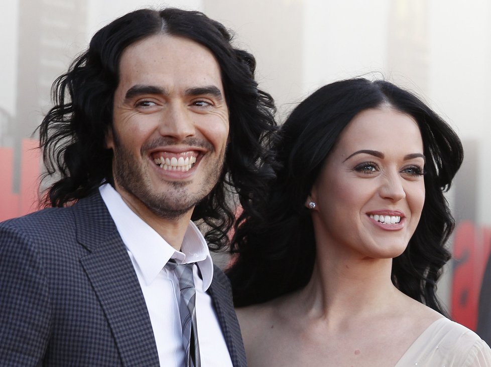 Katy Perry s exmanželem Russellem Brandem