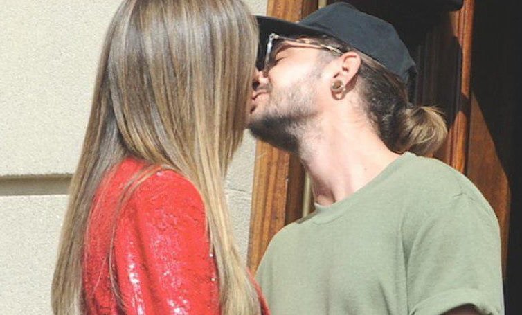 Heidi Klum a Tom Kaulitz se líbali.