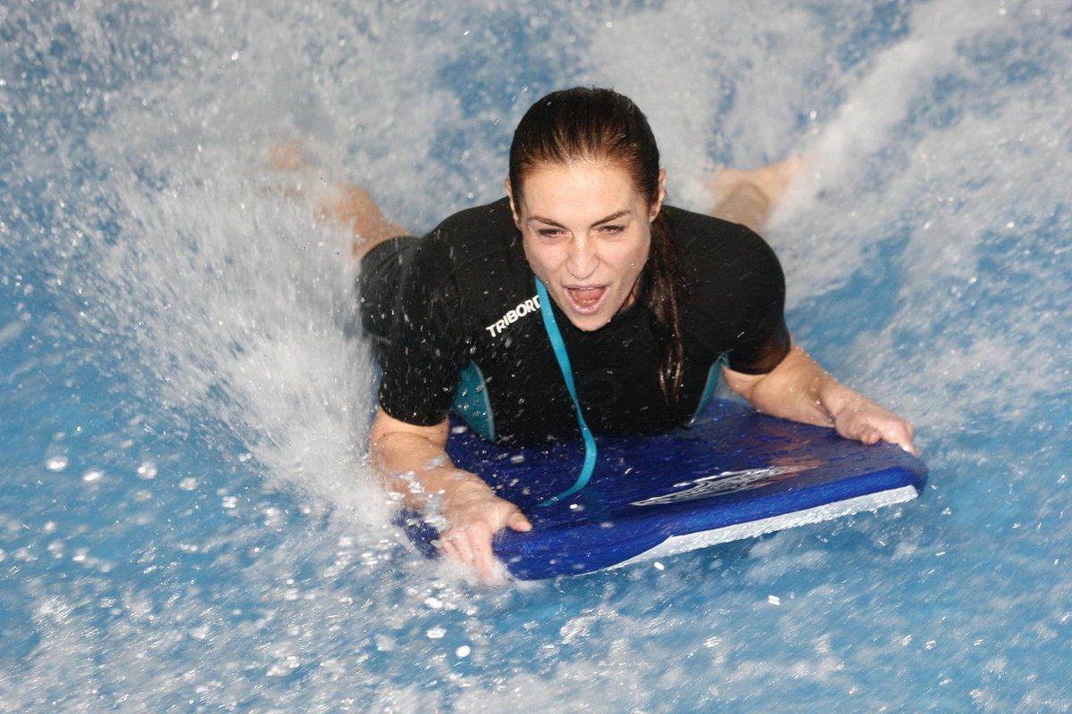 Hanka Kynychová byla v letňanské Surf Areně poprvé.