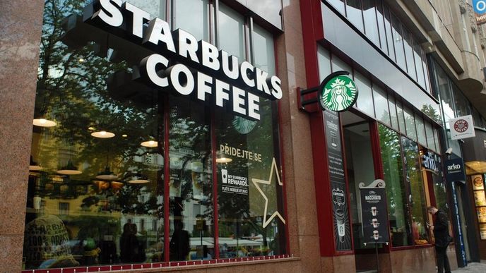 Kavárna Starbucks na Václavském náměstí v Praze