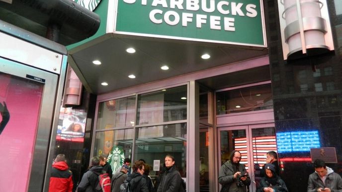 Kavárny Starbucks po hurikánu