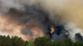 Lesní požáry v Kazachstánu (10. 6. 2023)