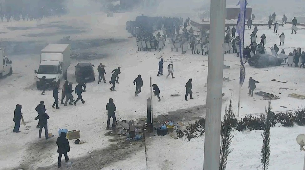 Protesty v Kazachstánu, (7.01.2021).