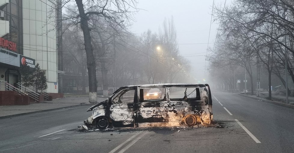 Protesty v Kazachstánu, (7.01.2021).