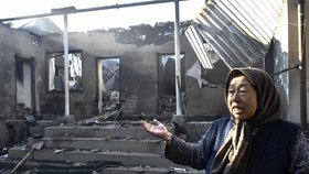 Vesnice v Kazachstánu vypadá, jak by se přes ní přehnala válka