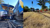 Železniční neštěstí v Kdyni: Motorák letěl vzduchem 10 metrů! Po kolejích klouzal jako po másle