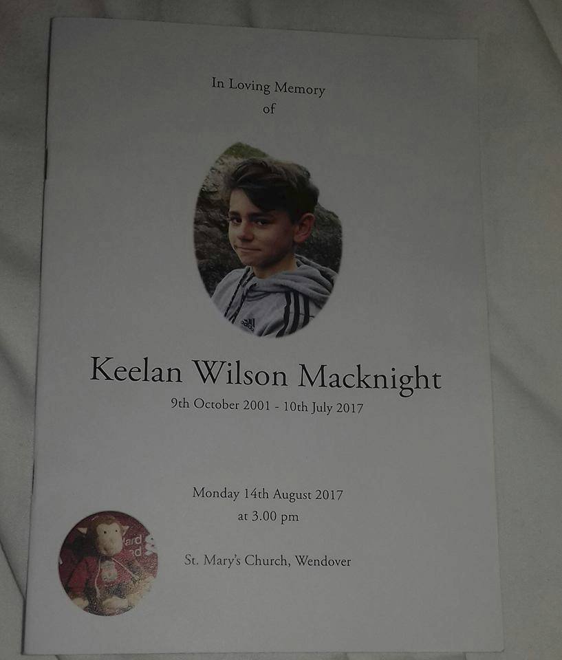 Keelan MacKnight tragicky zemřel.