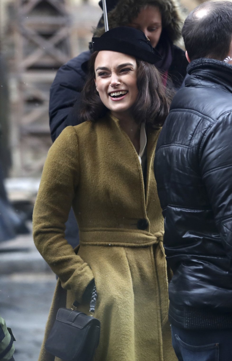 Holywoodská herečka Keira Knightley natáčí film The Aftermath (Následky) v Praze