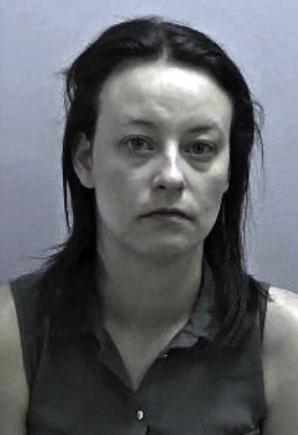 Kellie Louise Smithová po zatčení.