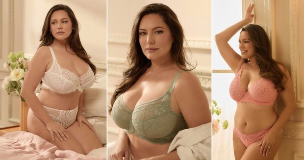 Svůdná Kelly Brook propaguje spodní prádlo