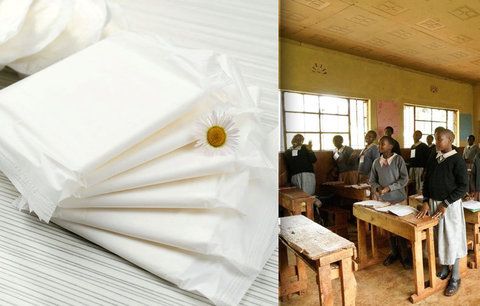 Dívky kvůli menstruaci často chybí ve škole, v Keni dostanou vložky zdarma