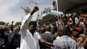 Neúspěšný prezidentský kandidát Raila Odinga.