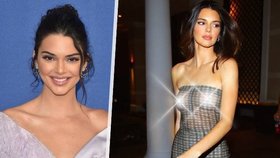 Kendall Jenner v průsvitném topu bez podprsenky