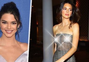 Kendall Jenner v průsvitném topu bez podprsenky