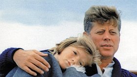 John Kennedy se svojí dcerou