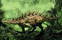 Kentrosaura bychom od známějšího stegosaura snadno rozeznali na základě jiného tvaru a umístění kostěných desek a hrotů