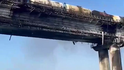 Obří výbuch poškodil Kerčský most spojující Rusko s Krymem (8.10.2022)