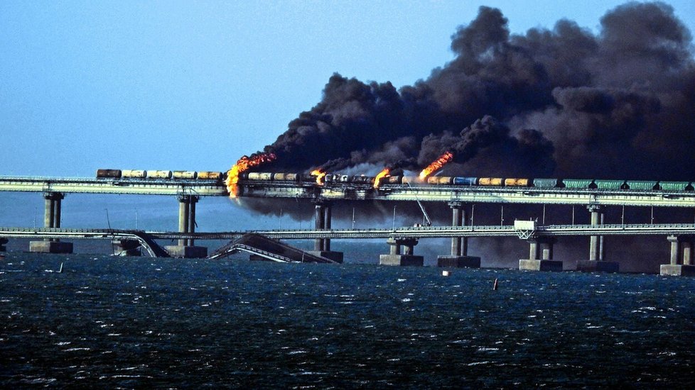 Výbuch Kerčského mostu (8.10.2022)