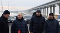Vladimir Putin při prosincové kontrole Kerčského mostu