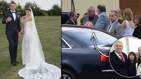 Svatební veselky zpěvačky Kerndlové se zúčastnil i prezident Zeman s celou rodinou