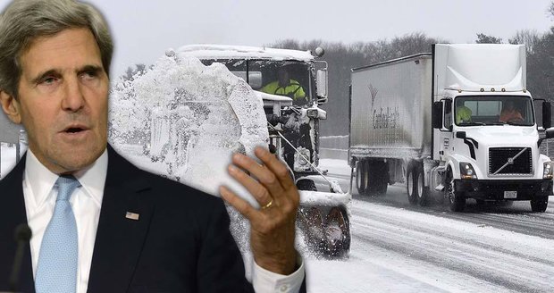 Ministr zahraničí USA Kerry dostal pokutu! Kvůli sněhu